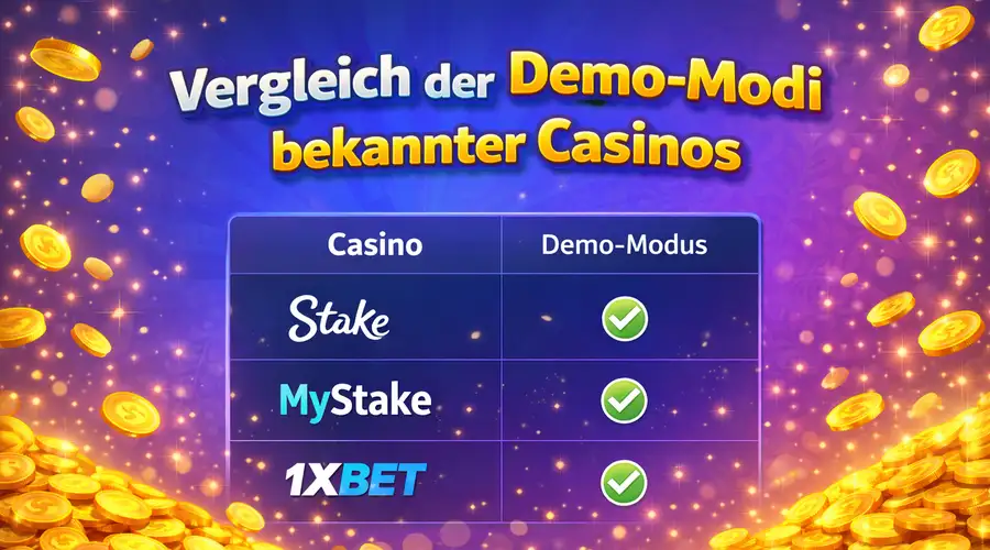 Vergleich der Demo-Modi bekannter Casinos
